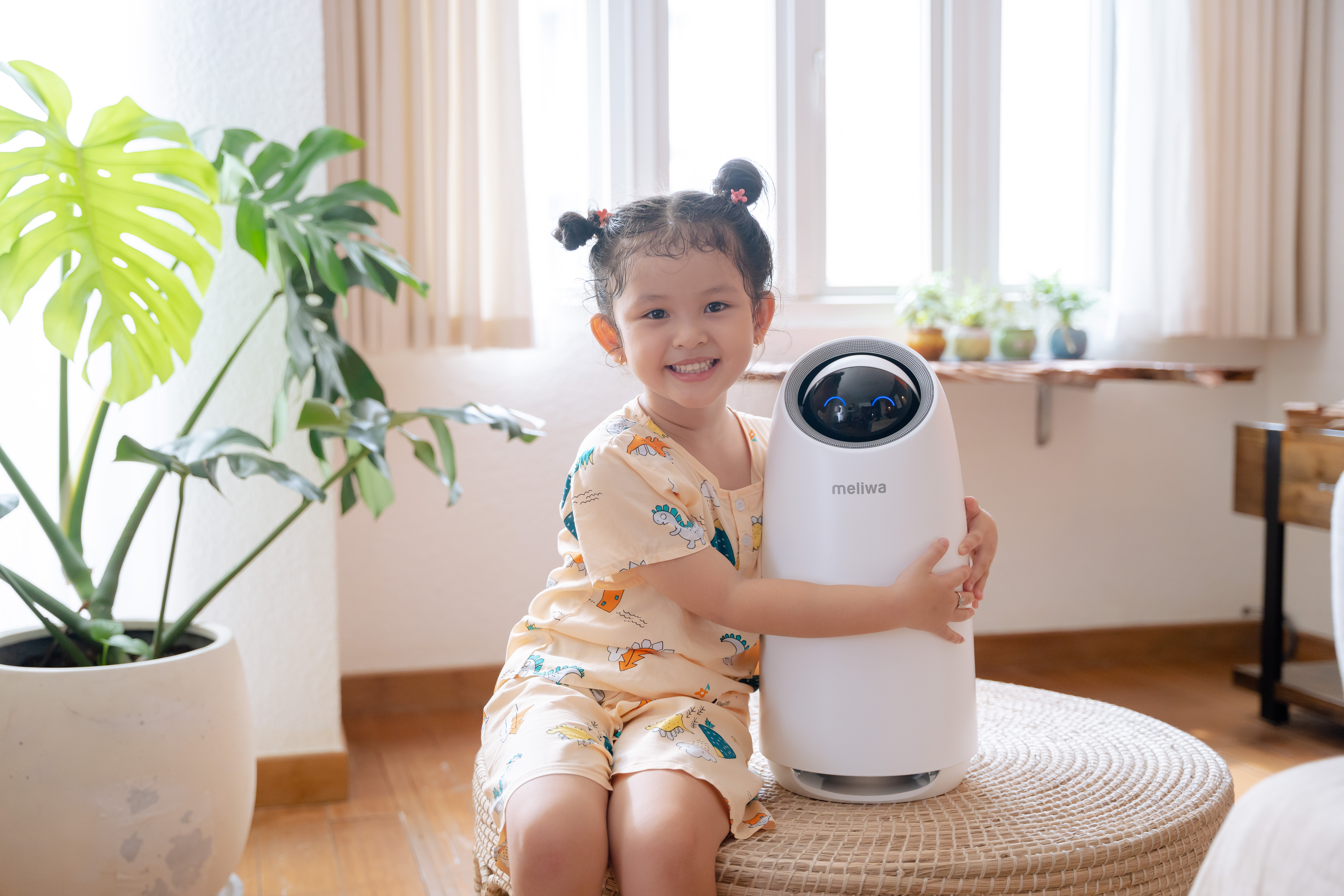 Tham khảo ngay dòng máy lọc không khí M20 Pro của meliwa với giao diện máy đáng yêu và thân thiện với trẻ nhỏ